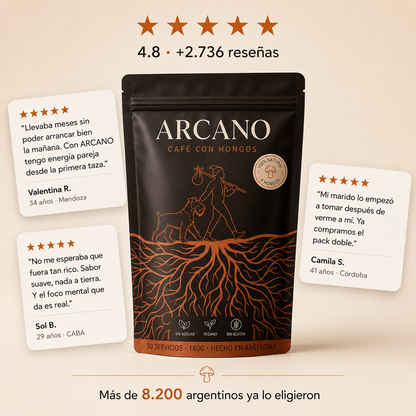 ARCANO®  Cafe para reducir hinchazón, mejor digestión y alcanzar energía pareja