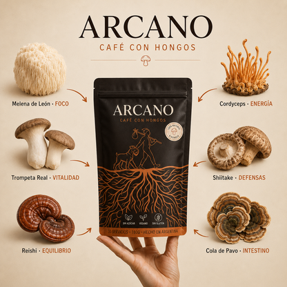ARCANO®  Cafe para reducir hinchazón, mejor digestión y alcanzar energía pareja